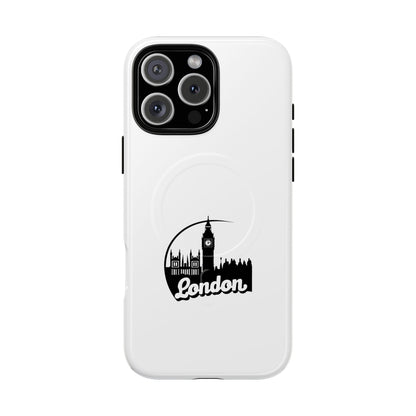 Stylish Tough Magnetic Phone Case with London Skyline, Unique Design, Perfect Gift for Travelers, Phone Protection, Customizable Accessories