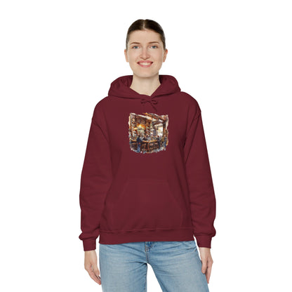 Unisex Heavy Blend™ Hooded Sweatshirt - Cozy British Pub