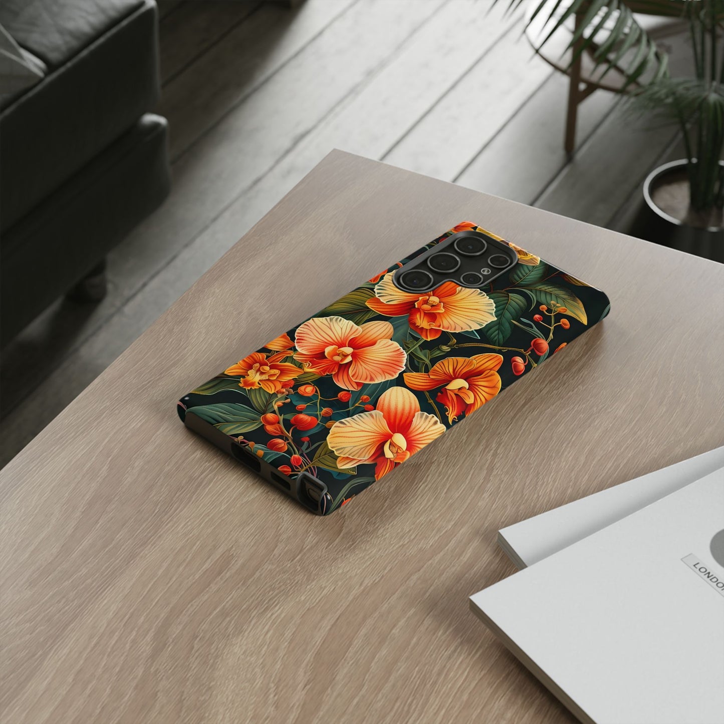 Floral Phone Case - Tough Cases, Protective Cover, Gift for Her, Smartphone Accessory, Floral Design, Nature-Inspired