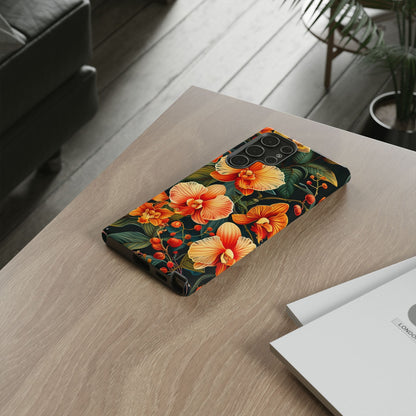Floral Phone Case - Tough Cases, Protective Cover, Gift for Her, Smartphone Accessory, Floral Design, Nature-Inspired