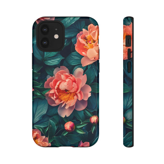 Floral Phone Case - Tough Cases, Flower Design, Botanical Art, Phone Accessory, Gift for Her, Nature Lovers