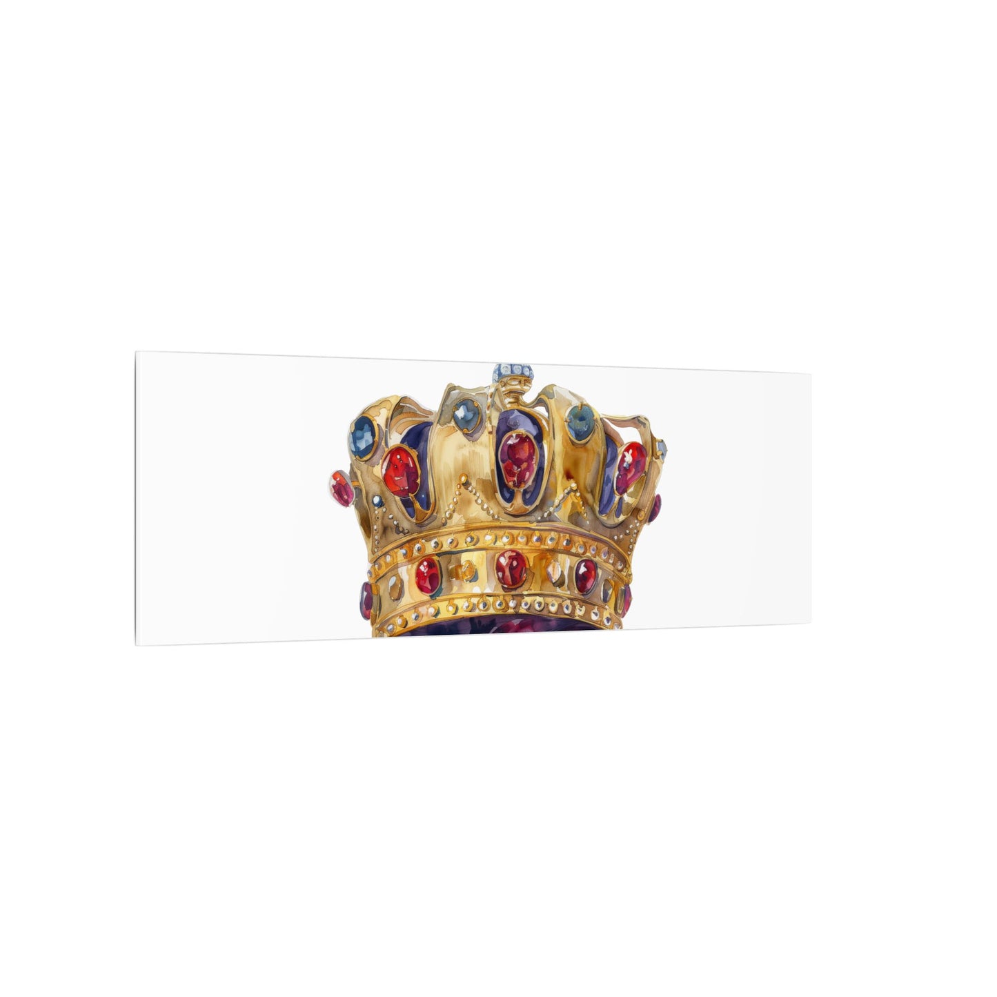Crown Art Print, Royal Wall Decor, Matched for Home or Office, Gift for Art Lovers, Unique Royalty Artwork