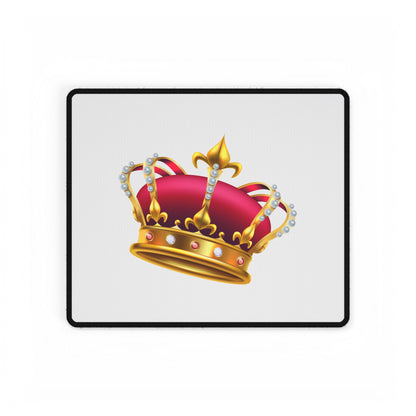 Crowned Desk Mat - Stylish Office Decor, Gaming Space, Royal Touch, Home Office Accessory, Gift for Students, & Motivational Workspace