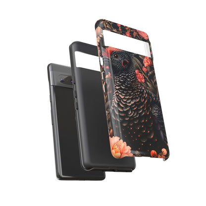 Tough Cases: Floral Design Phone Case, Stylish Protection for Your Phone, Unique Gift for Bird Lovers, Vibrant Floral Art, [...]