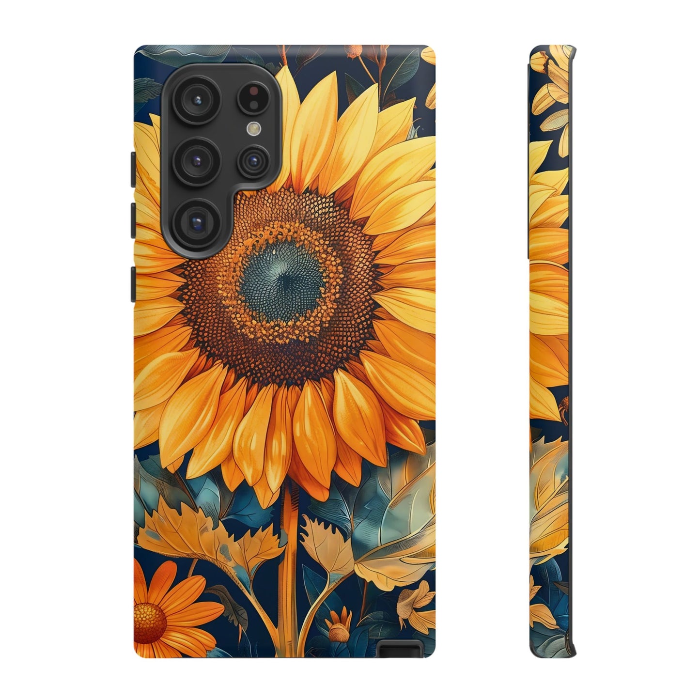 Sunflower Phone Case - Floral Design for Nature Lovers, Cute Spring Accessory, Gift for Her, Eco-Friendly Cover