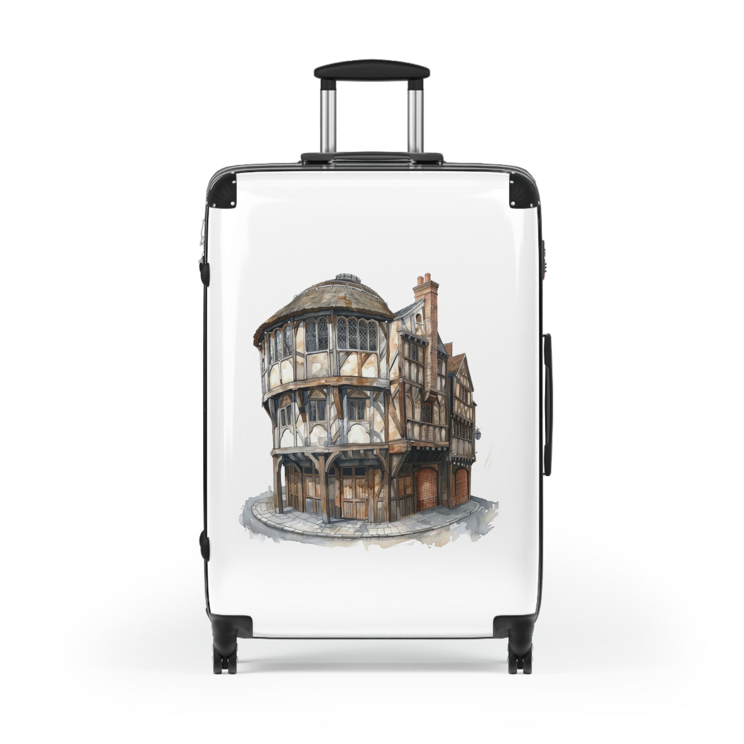 Tudor Pub Illustration Suitcase