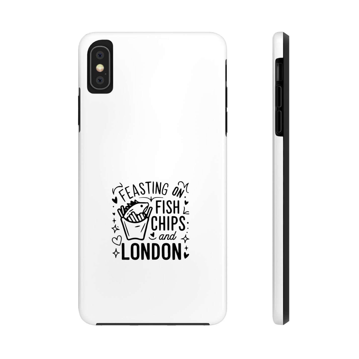 Feasting on Fish & Chips Tough Phone Case - London Inspired Design