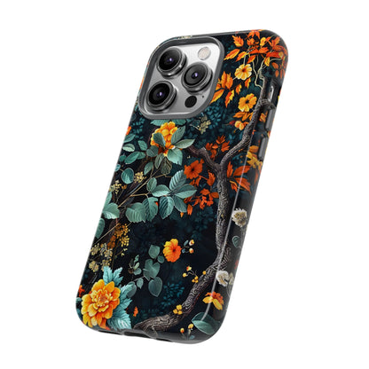 Floral Phone Case | Tough Cases, Protective Cover, Gift for Her, Autumn Vibes, Floral Phone Accessory, Unique Design