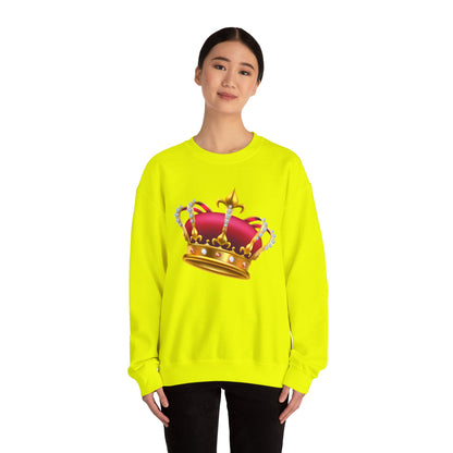 Unisex Heavy Blend™ Crewneck Sweatshirt - British Royal Crown - Symbol of Regal Elegance and Authority