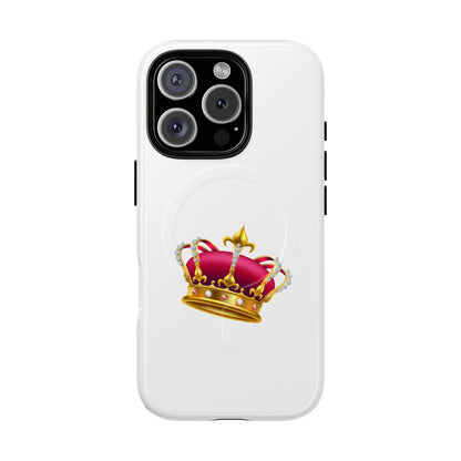 Crown Magnetic Phone Case - Royal Design, Tough Protection, Unique Gift, Elegant Phone Cover, Stylish Tech Accessory