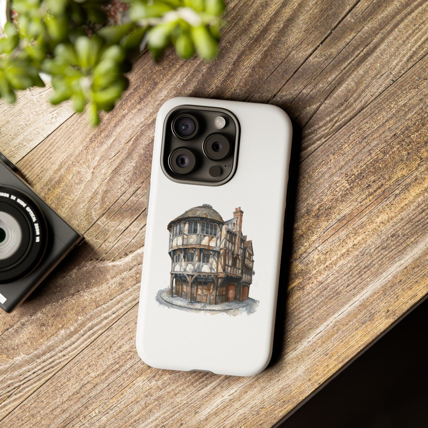 Artistic Phone Case - Tough Cases with Historic Building Design