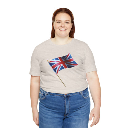 Unisex Jersey Short Sleeve Tee - Classic UK Flag Design - Union Jack Symbol