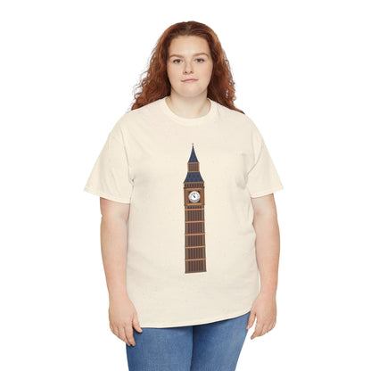 Unisex Heavy Cotton Tee - Keeping Time - The Clock Tower of Westminster