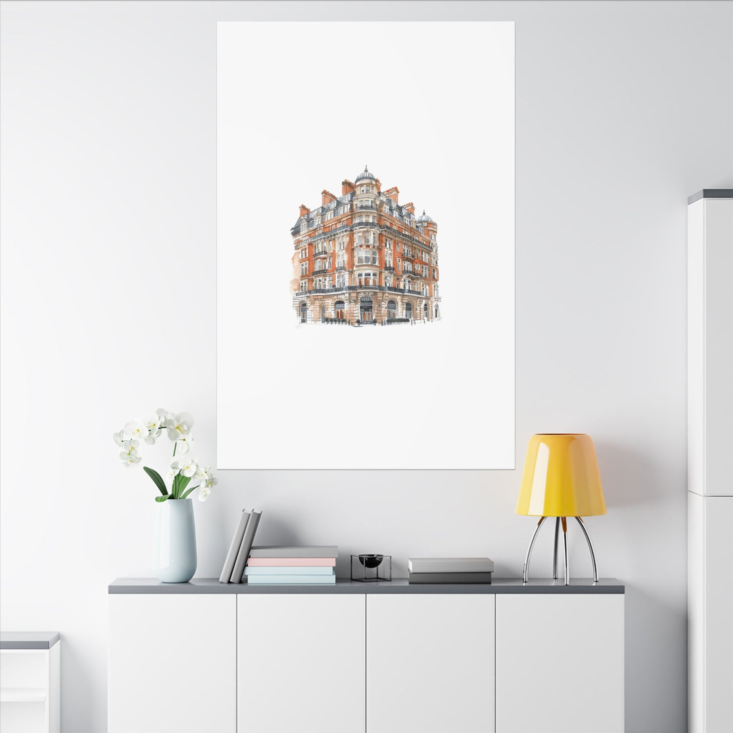 Artistic Matte Canvas Print of Historic Building, Wall Art Decor, Home Interior, Unique Gift, Fine Art, Architecture Lover, Urban Design