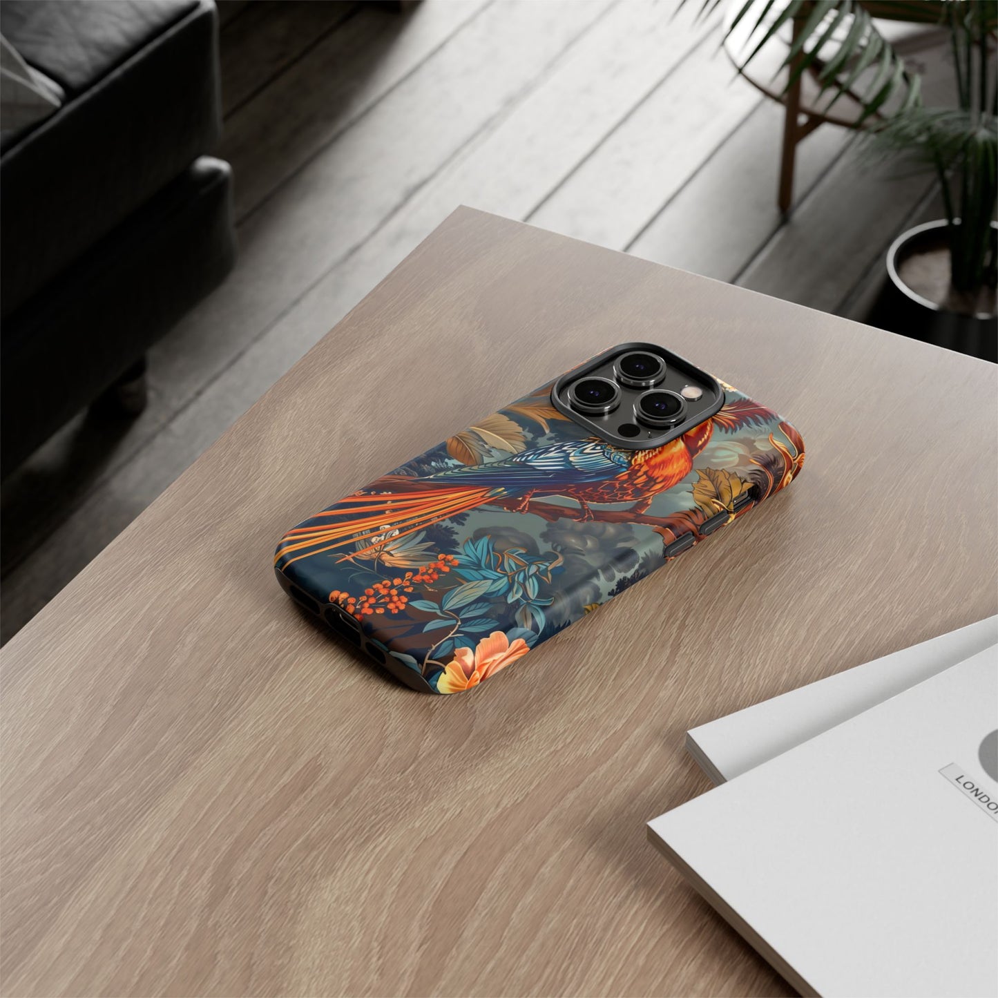 Vibrant Phone Case with Exotic Bird Design, Floral Phone Cover, Tough Case for Nature Lovers, Unique Gift Idea, Phone Accessory, [...]