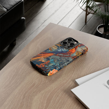 Vibrant Phone Case with Exotic Bird Design, Floral Phone Cover, Tough Case for Nature Lovers, Unique Gift Idea, Phone Accessory, [...]