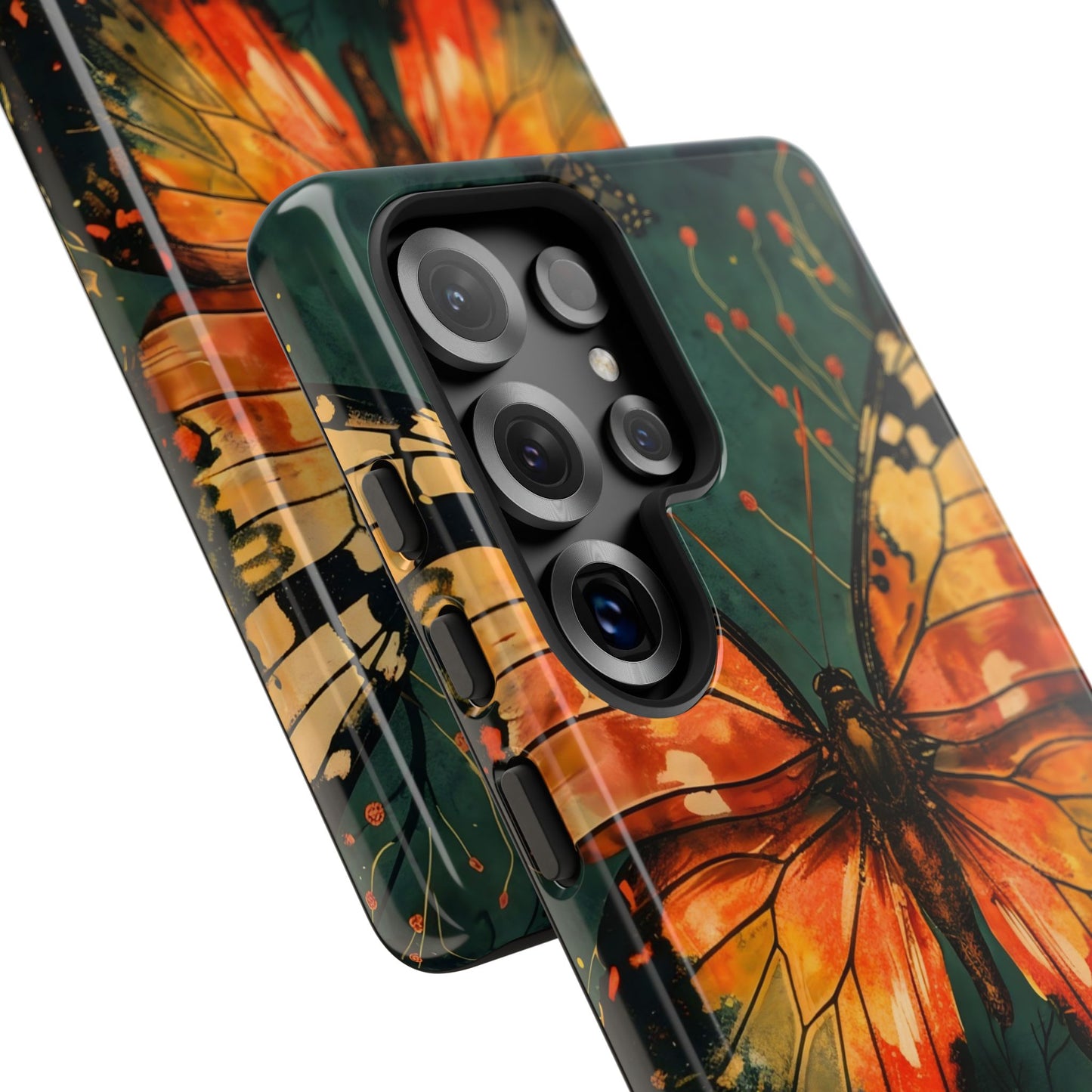 Butterfly Phone Case – Tough Cases for Nature Lovers, Floral Design, Butterfly Art, Unique Gift, Eco-Friendly Protection