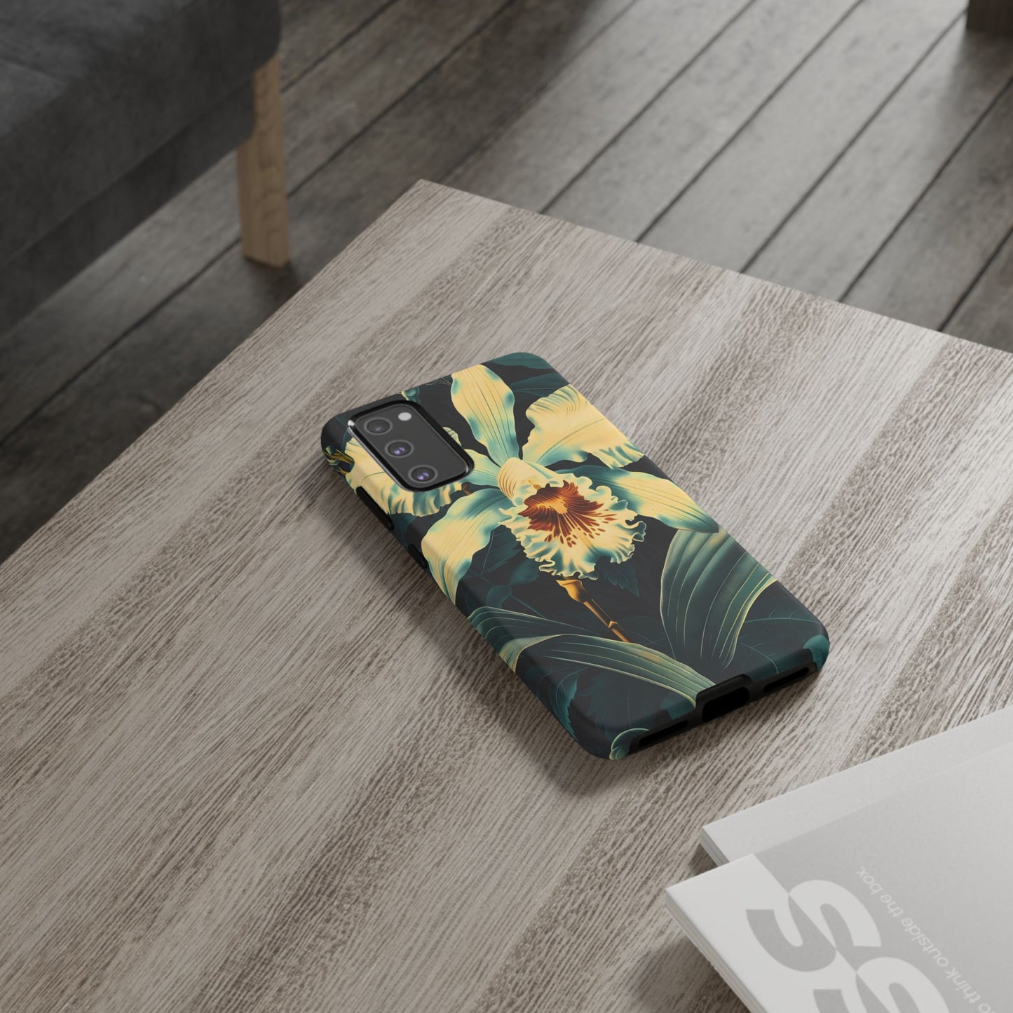 Floral Phone Case - Tough Cases with Orchid Design, Durable Smartphone Cover for Nature Lovers, Floral Gift for Her, Botanical [...]