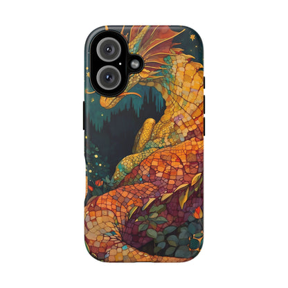 Dragon Art Phone Case, Tough Phone Cover, Fantasy Gift, Unique Mobile Accessory, Dragon Lover Gift, Stylish Protection