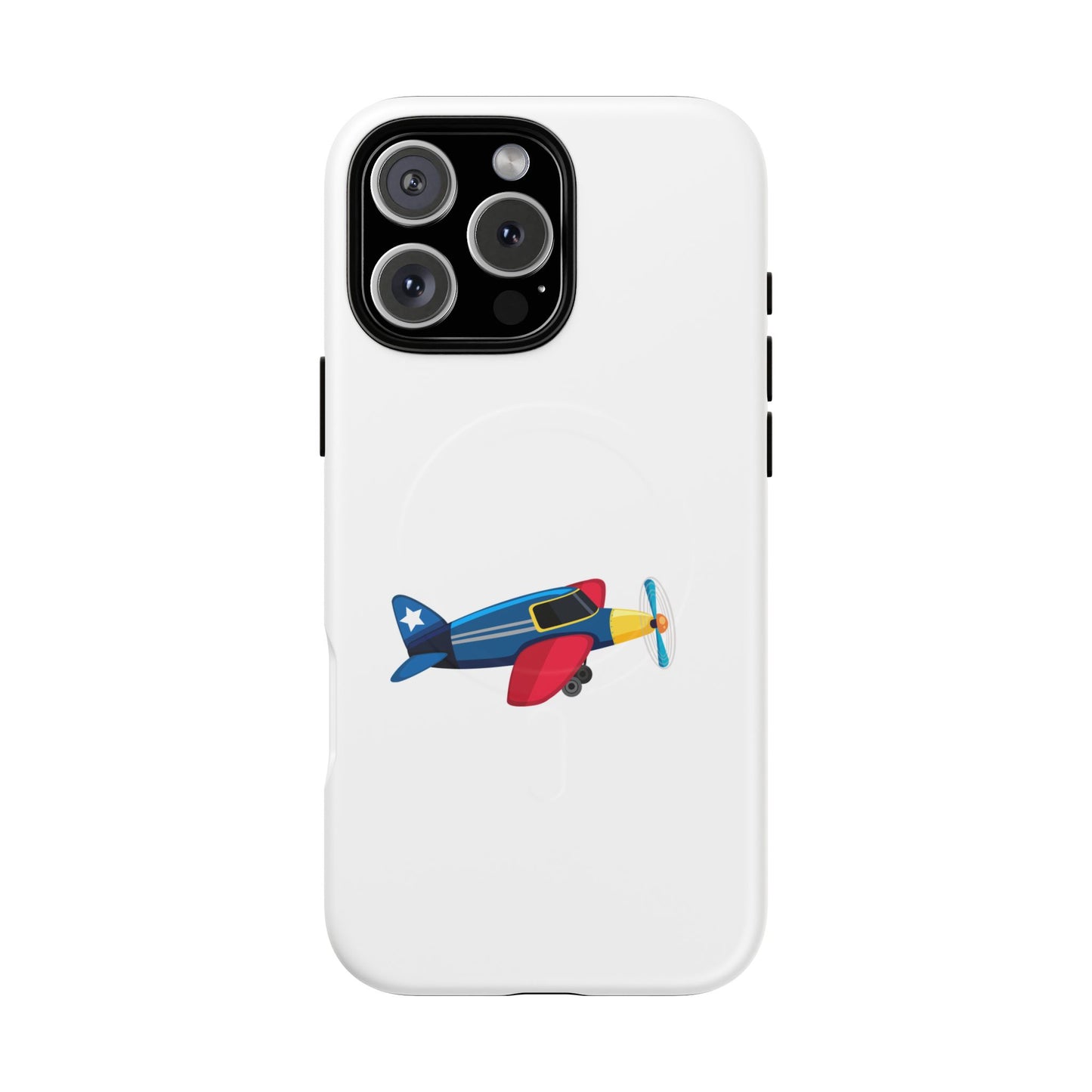 Airplane Tough Magnetic Phone Case, Cute Phone Cover, Gifts for Travelers, Kids and Adults, Aviation Themed, Durable Phone Case