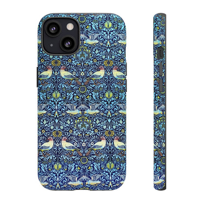 Bird and Floral Pattern Phone Case, Tough Cases, Gift for Nature Lovers, Eco-friendly, Custom Phone Accessories, All-Occasion