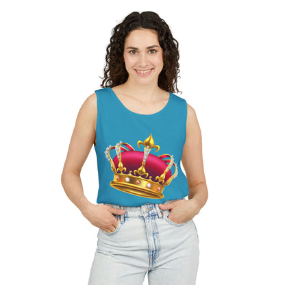 Unisex Garment-Dyed Tank Top - British Royal Crown