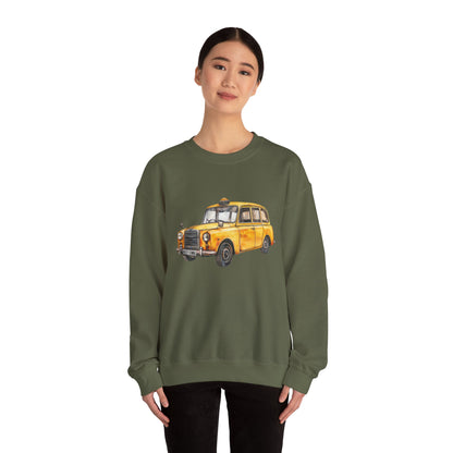 Unisex Heavy Blend™ Crewneck Sweatshirt - Vintage Car - Classic Automotive Elegance and Timeless Style