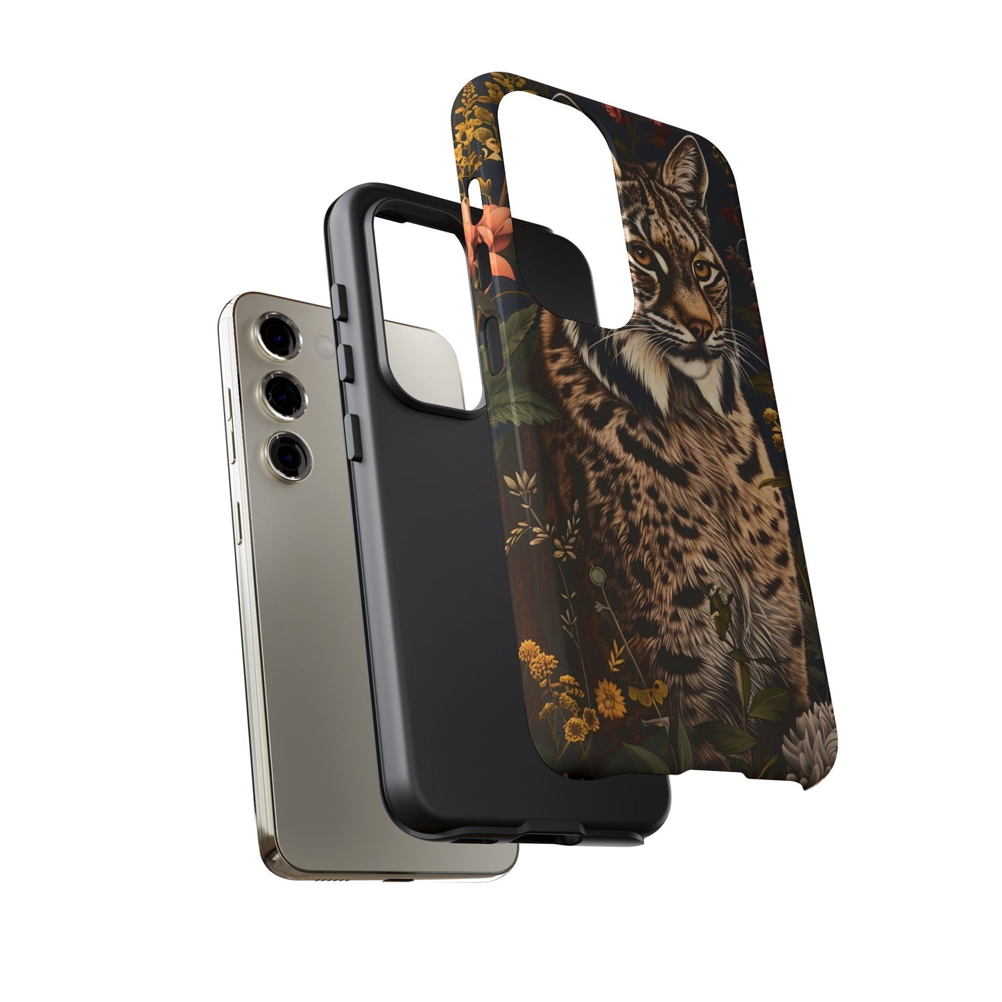 Wildlife Phone Case with Lynx Design, Tough Cases, Animal Lovers Gift, Nature Inspired Accessories, Unique Tech Protection