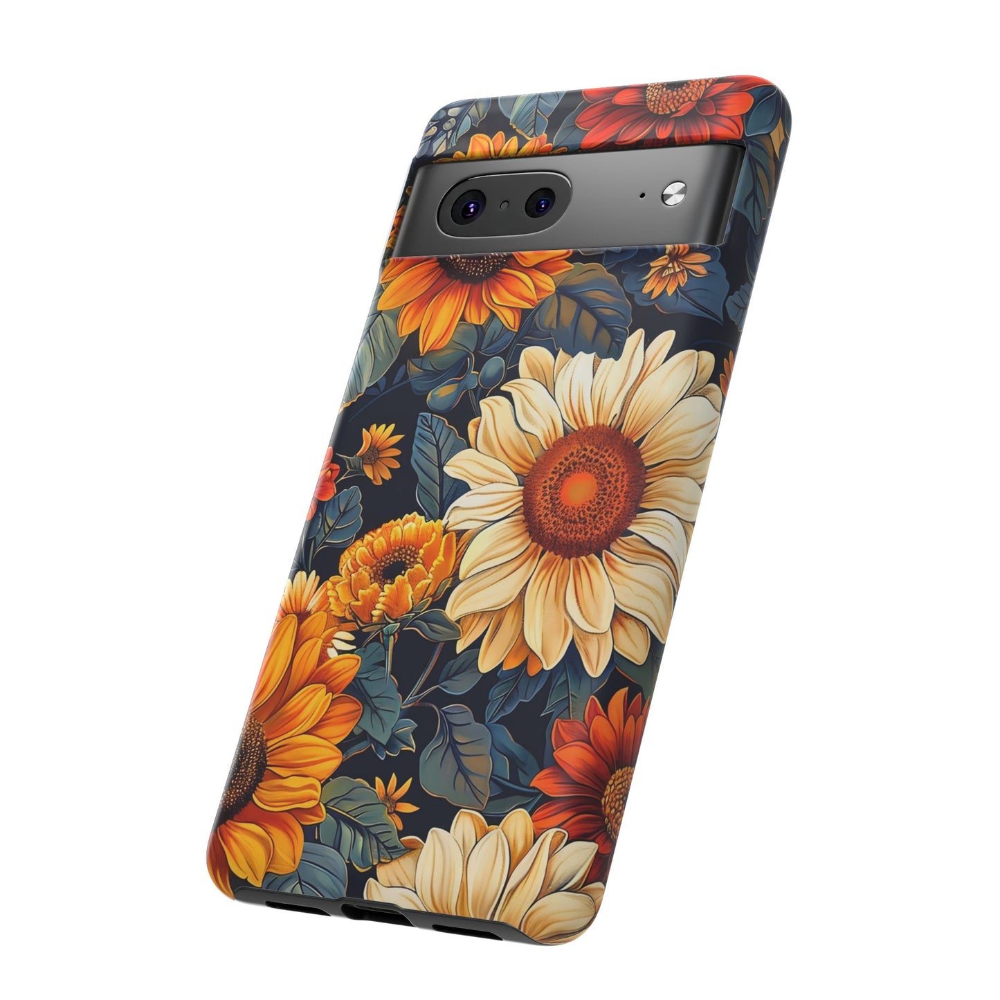 Floral Tough Phone Case | Sunflower Design, iPhone Cover, Protective Case, Gifts for Her, Floral Phone Accessory