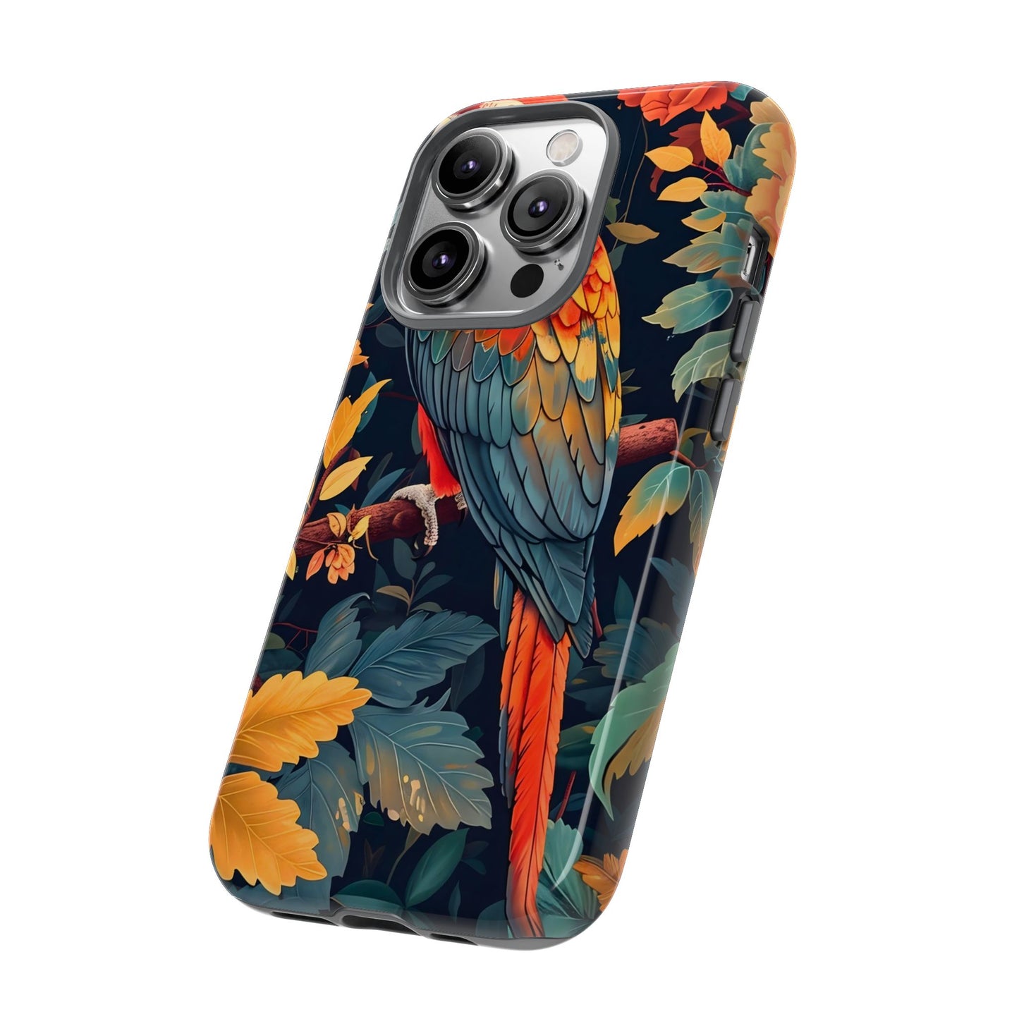 Vibrant Parrot Phone Case - Tough, Stylish, Nature-Inspired, Tropical, Wildlife, Perfect Gift, Summer Vibes