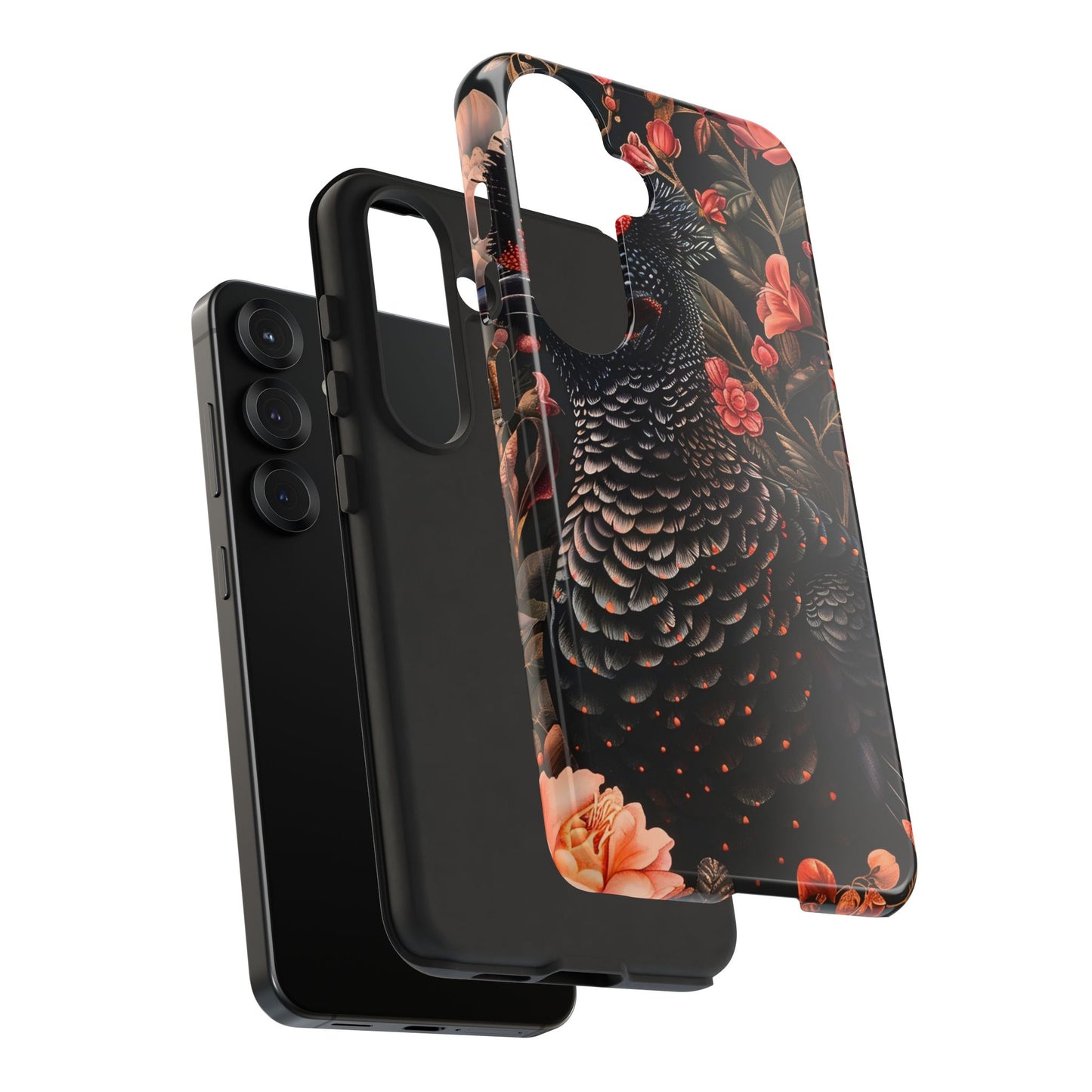 Tough Cases: Floral Design Phone Case, Stylish Protection for Your Phone, Unique Gift for Bird Lovers, Vibrant Floral Art, [...]