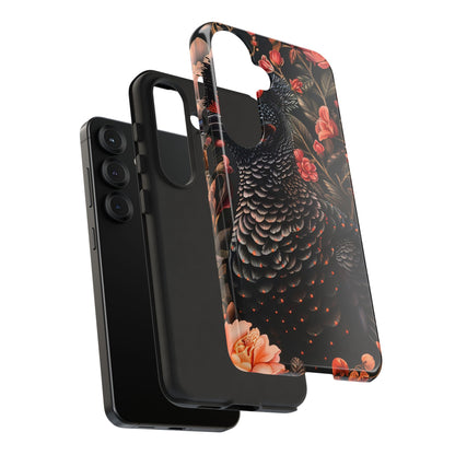 Tough Cases: Floral Design Phone Case, Stylish Protection for Your Phone, Unique Gift for Bird Lovers, Vibrant Floral Art, [...]