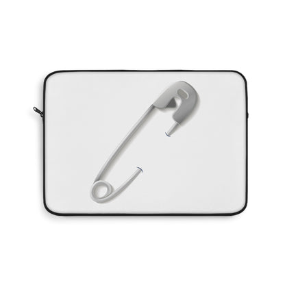 Minimalist Laptop Sleeve with Safety Pin Design, Modern Tech Accessory, Gift for Students, Stylish Protection for Laptops