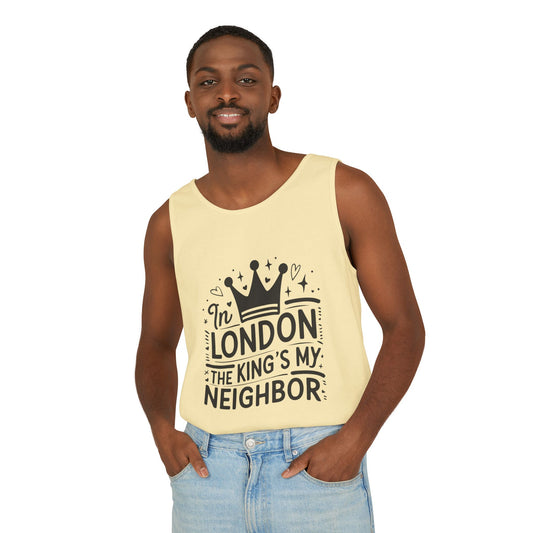 Unisex Garment-Dyed Tank Top - King's Neighbour in London
