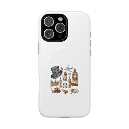 Stylish Tough Magnetic Phone Case Featuring Iconic London Landmarks, Durable Protection, Gift for Travelers, Phone Cover, Customizable [...]