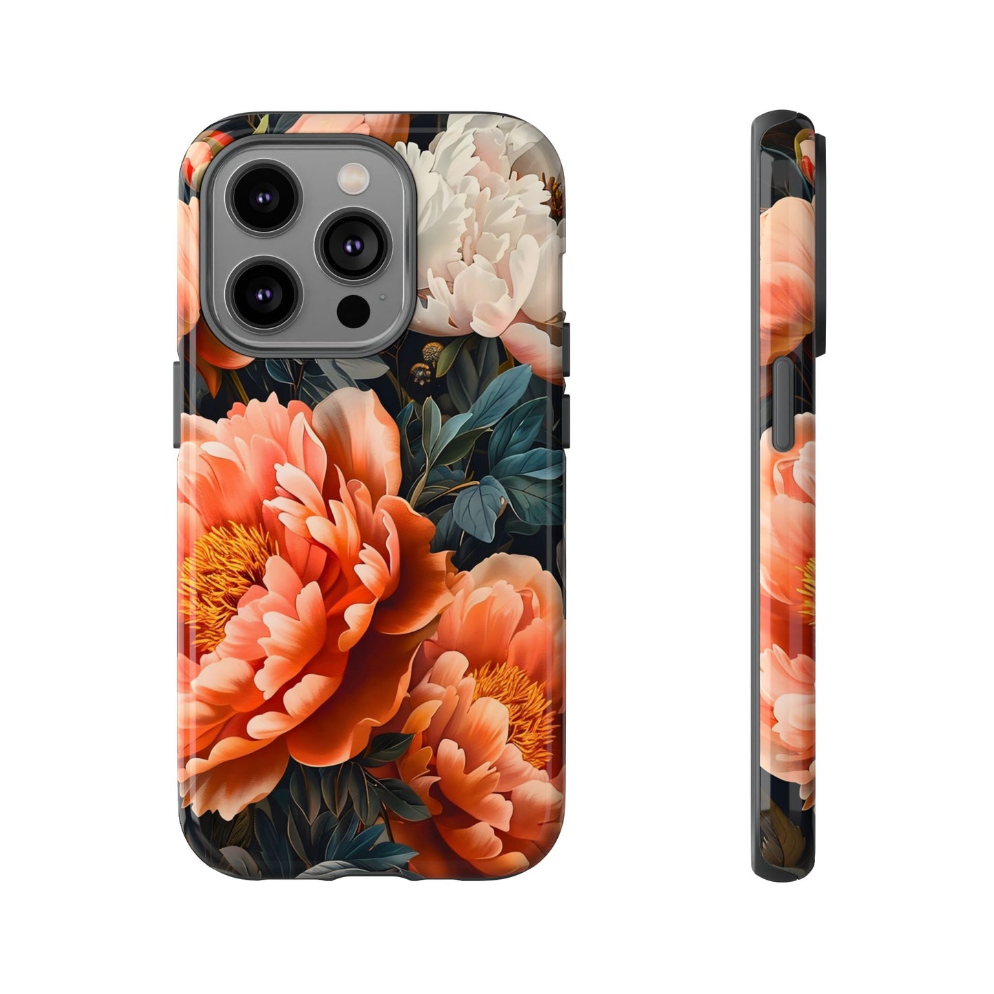 Floral Phone Case - Tough Cases, Durable Cover, Flower Design, Unique Gift, Phone Accessories