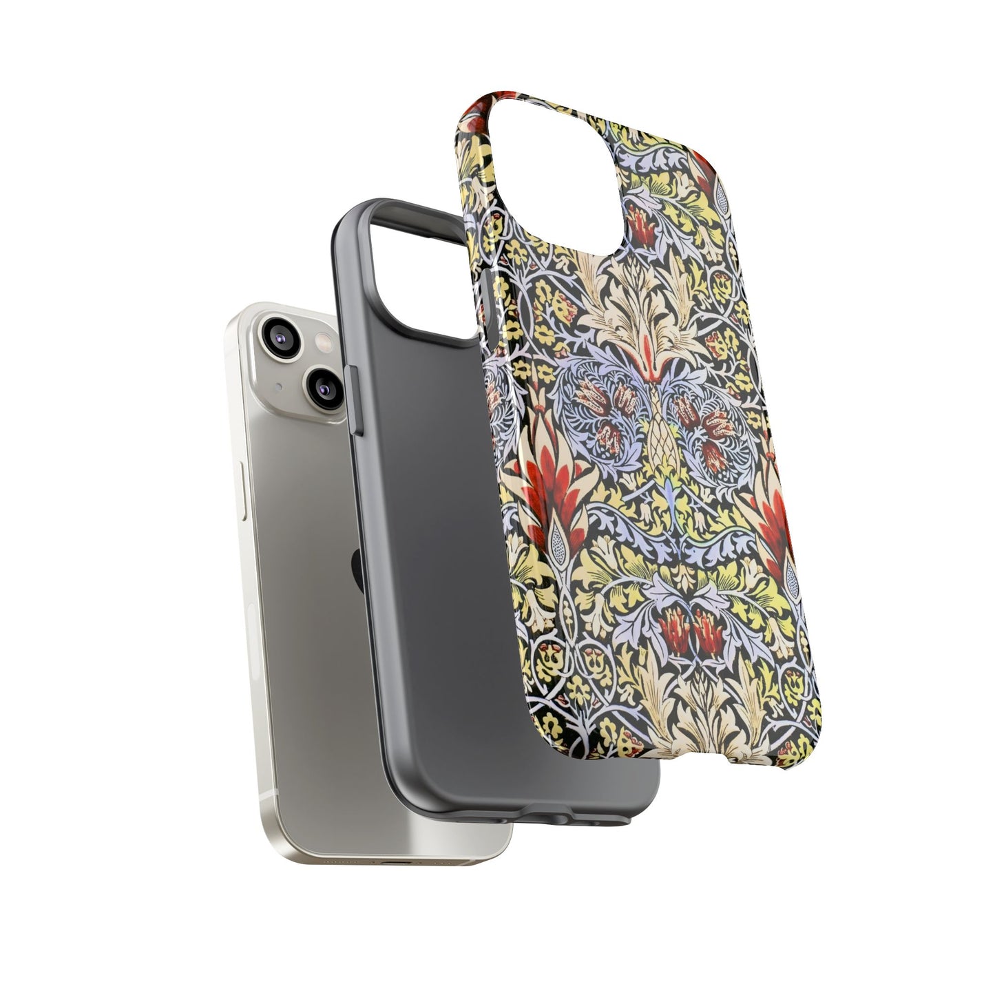 Stylish Phone Case - Floral Design, Tough Cases, Gift for Her, Phone Accessories, Trendy Tech, Unique Cell Phone Cover