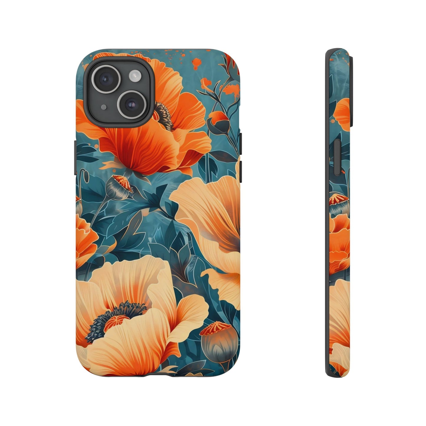 Floral Phone Case, Tough Cases for Protection and Style, Spring Aesthetic, Gift for Her, Phone Accessory for Nature Lovers