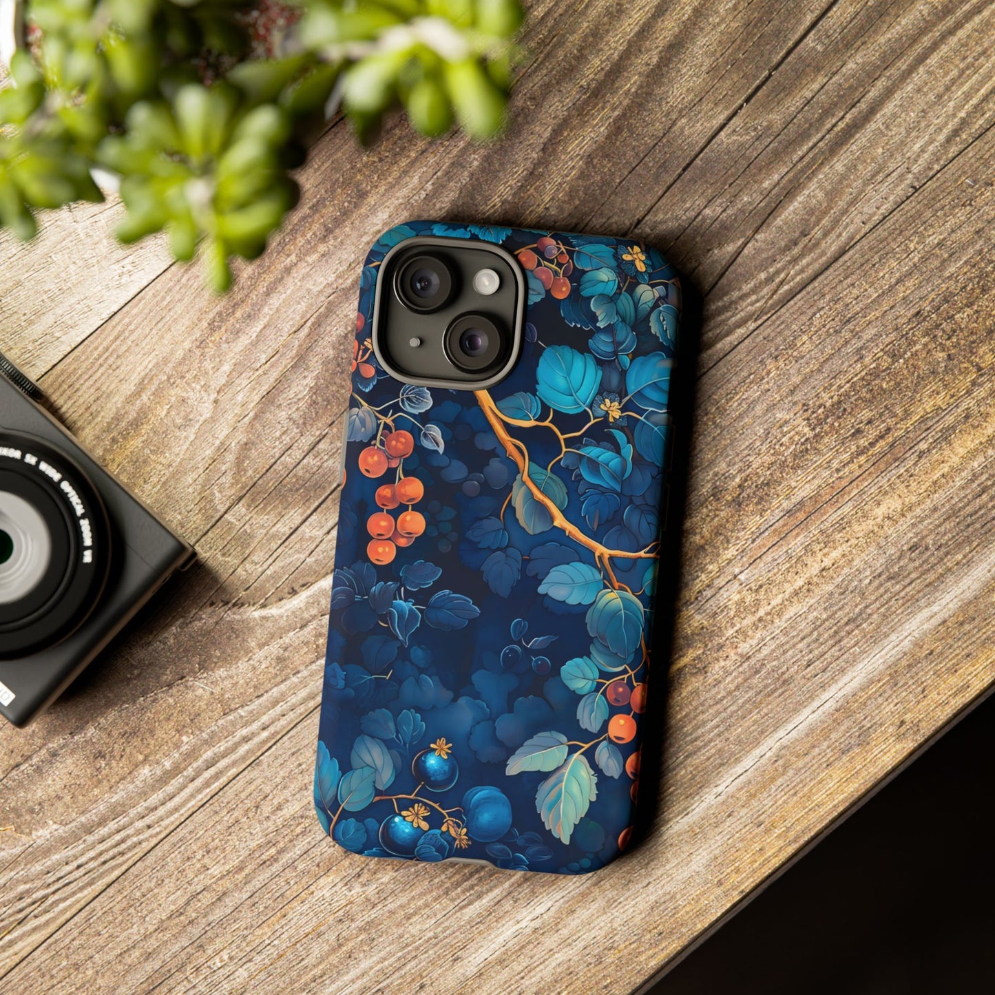 Artistic Phone Case with Floral Design, Tough Cases for iPhone, Nature-Inspired Accessory, Unique Gift for Her, Protective Cover