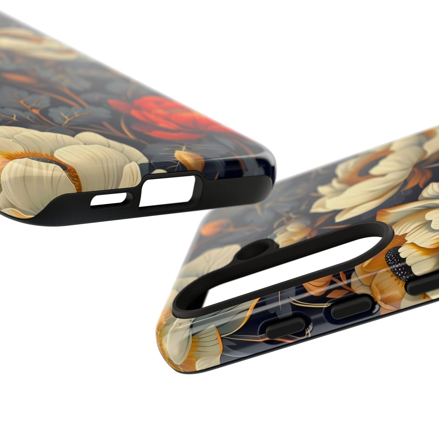 Floral Phone Case - Tough Cases, Stylish Mobile Cover, Flower Design, Holiday Gift, Trendy Accessory, Eco-Friendly Case