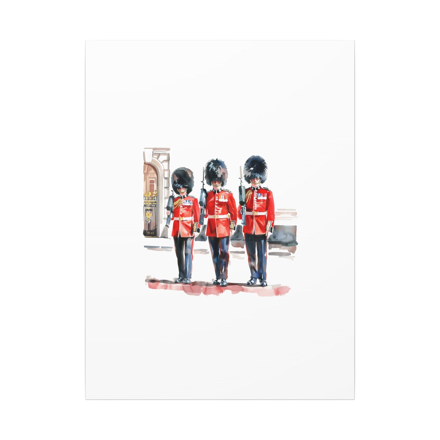 Royal Guards Canvas Print, British Wall Art, Home Decor, Unique Gift, London Culture