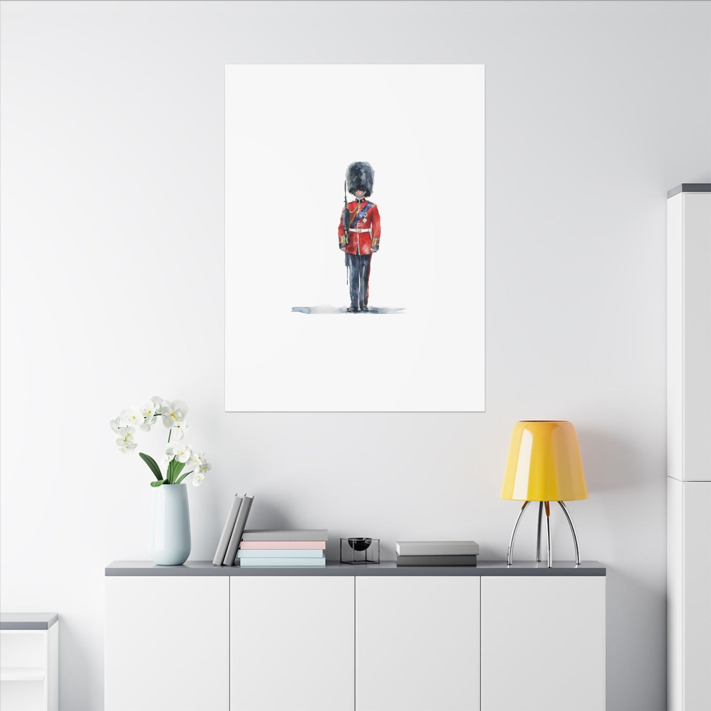 Royal Guard Canvas Art Print, British Soldier Wall Decor, Home Decoration, Gift for History Lovers, Art for Offices, Unique Wall Gallery
