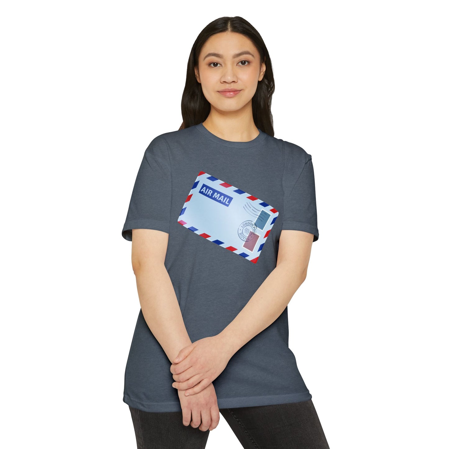 Unisex CVC Jersey T-shirt - Vintage British Air Mail - Classic Postal