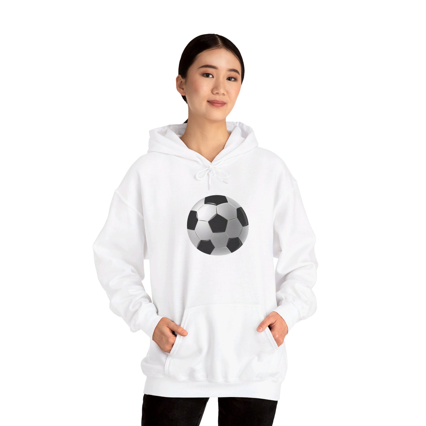 Dynamic Football Design - Sports Passion and Energetic Unisex Heavy Blend™ Hooded Sweatshirt