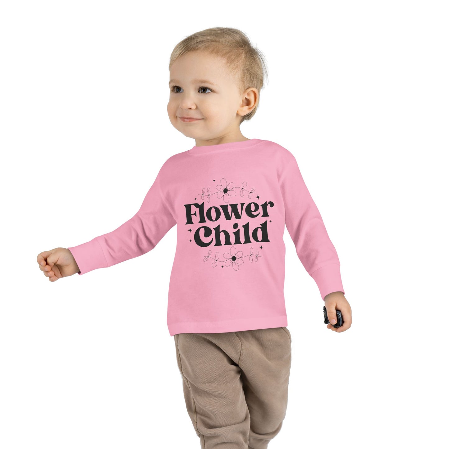 Flower Child Toddler Long Sleeve Tee - Perfect for Playdates and Celebrations