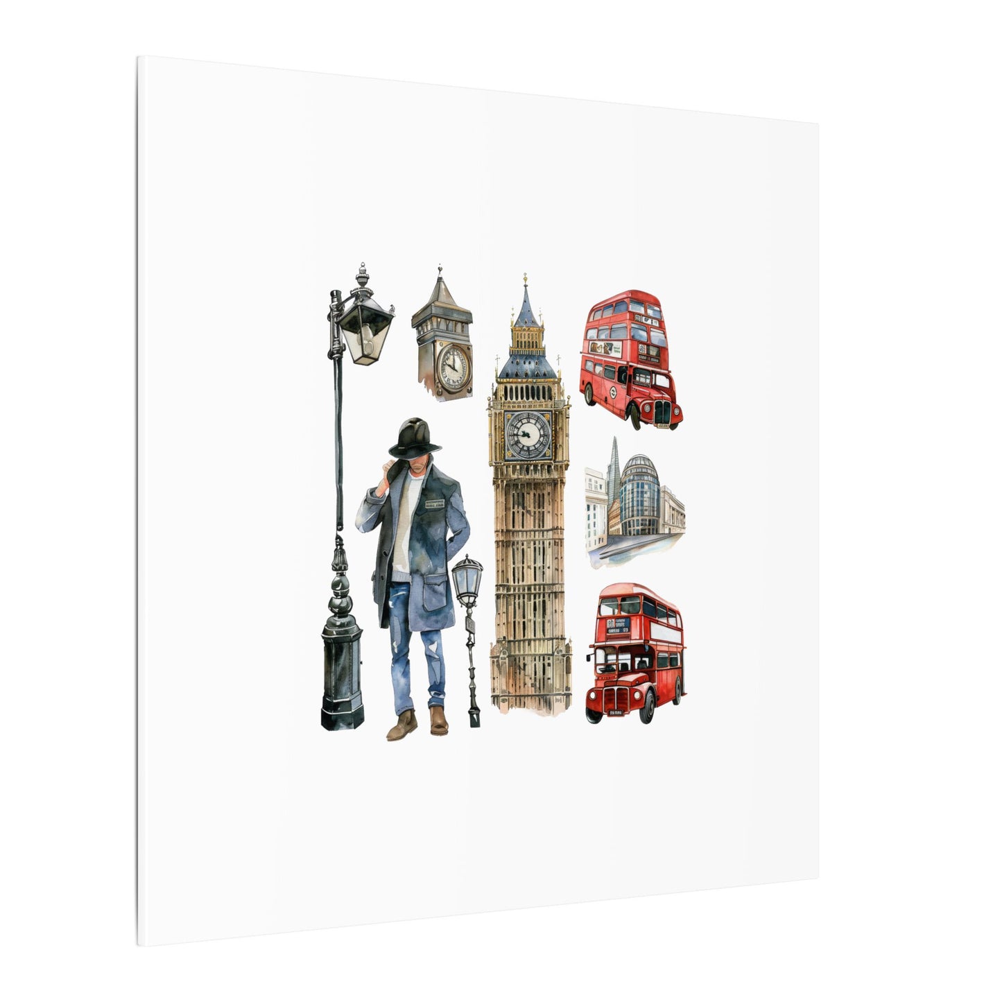 Canvas Art Print, London Skyline, Home Decor, Wall Art, Gift Idea, Travel Memories, Modern Wall Art