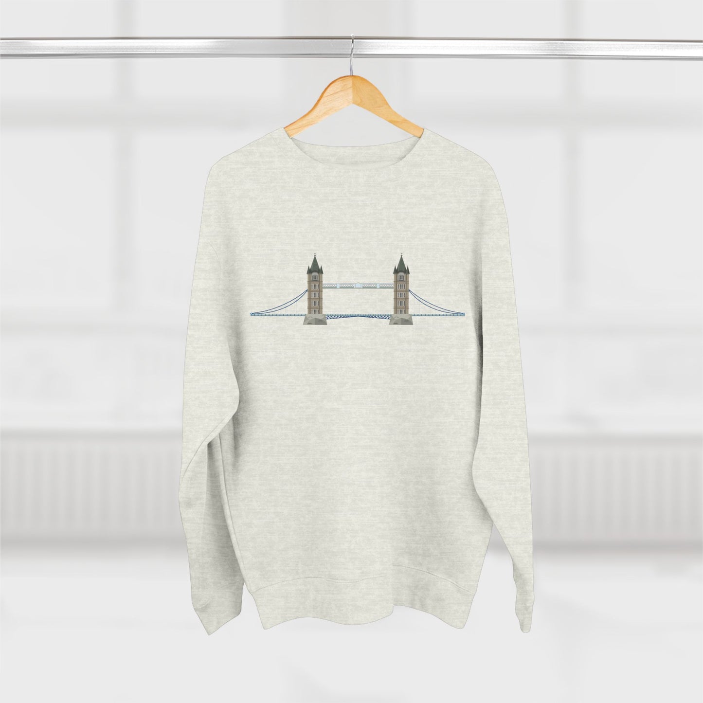 Unisex Crewneck Sweatshirt - Tower Bridge - Iconic London Landmark