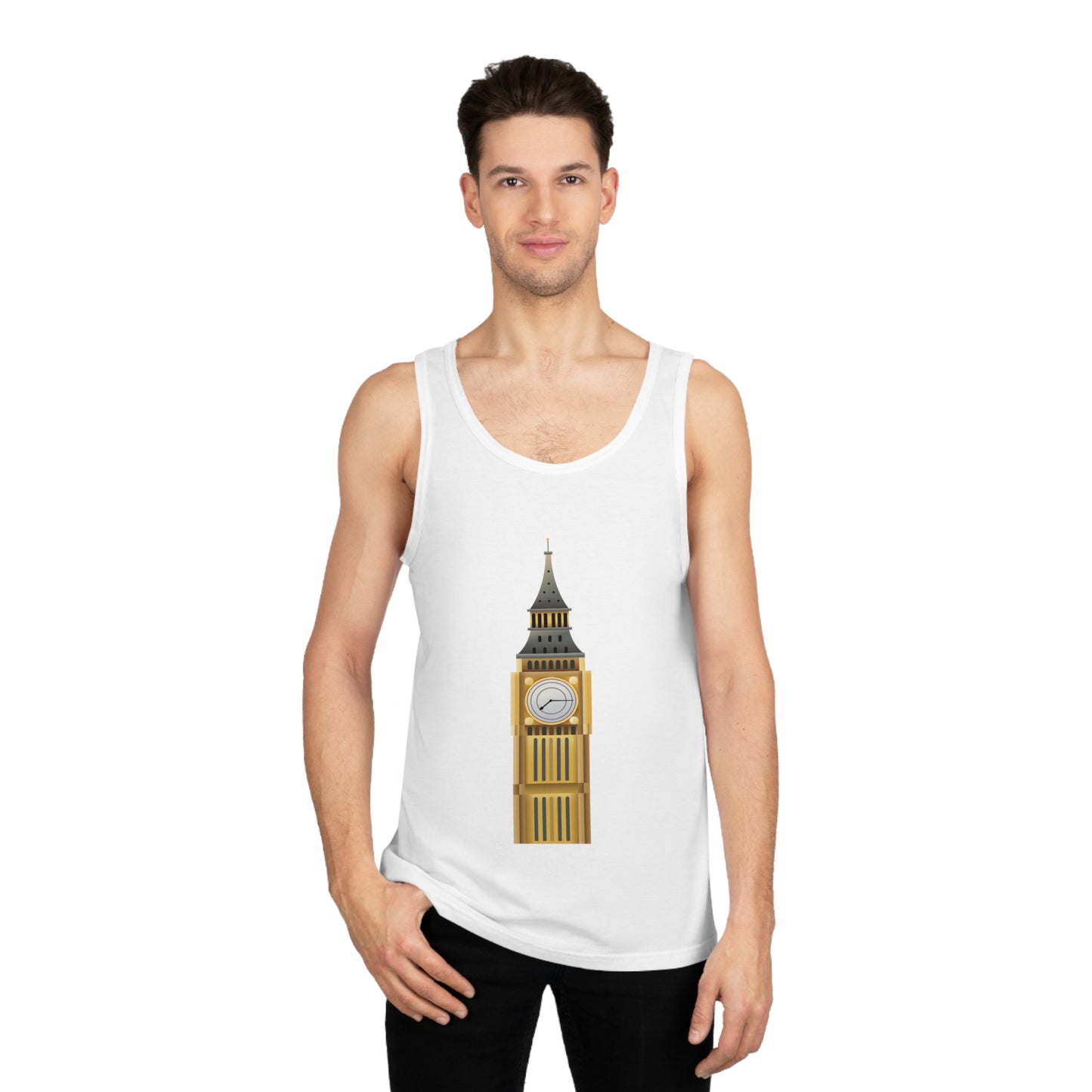 Unisex Softstyle™ Tank Top - British Iconic Big Ben Tower