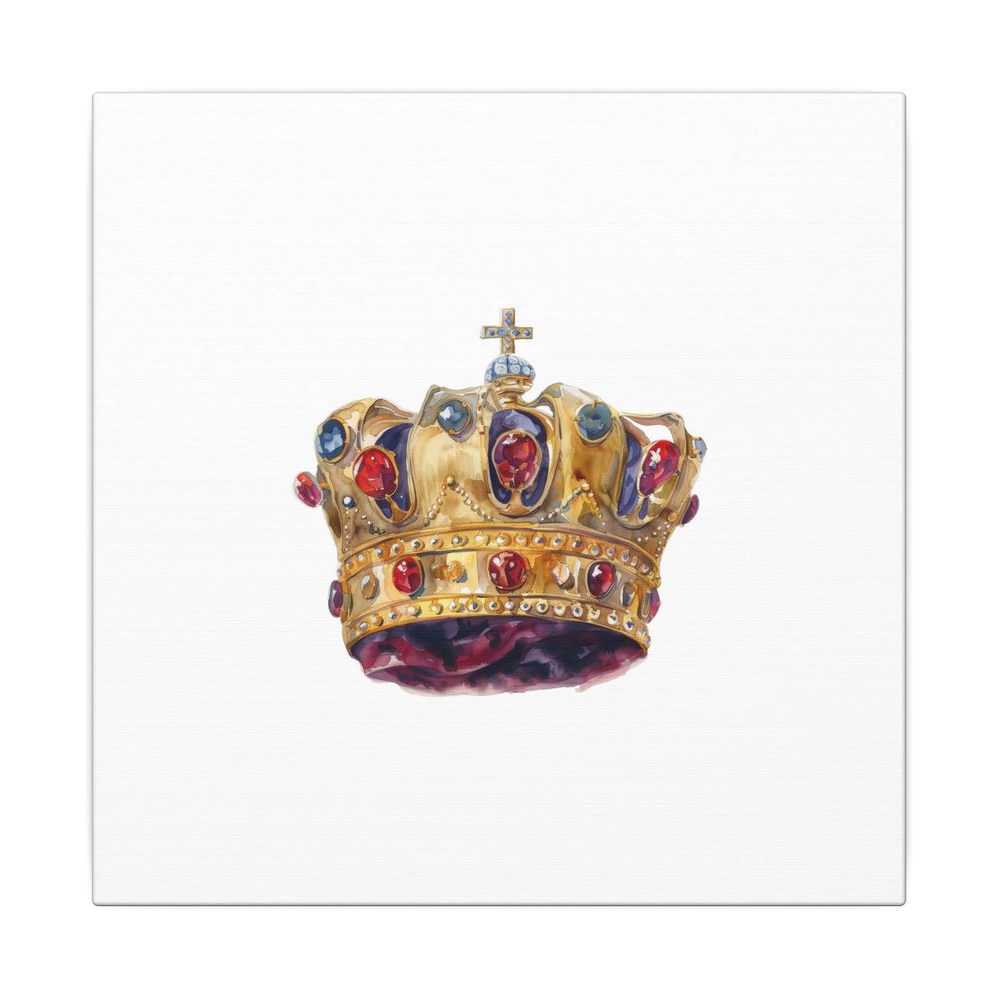 Crown Art Print, Royal Wall Decor, Matched for Home or Office, Gift for Art Lovers, Unique Royalty Artwork
