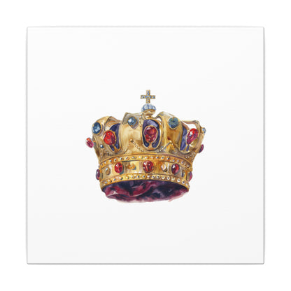 Crown Art Print, Royal Wall Decor, Matched for Home or Office, Gift for Art Lovers, Unique Royalty Artwork